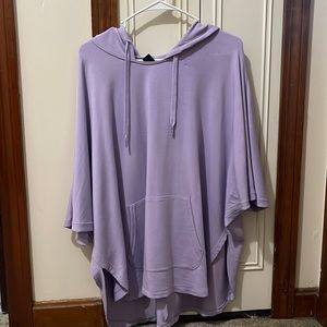 Oversized short sleeve hoodie